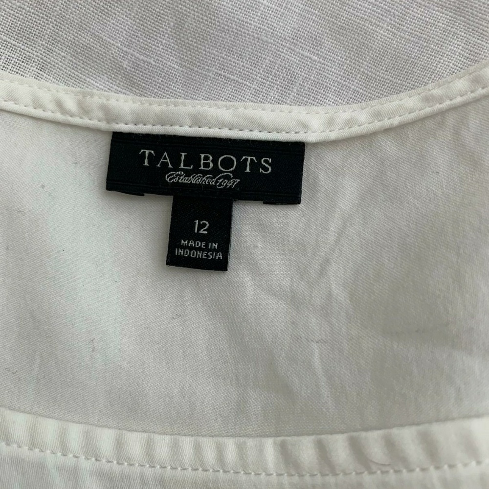 Talbots White blouse - Picture 2 of 2